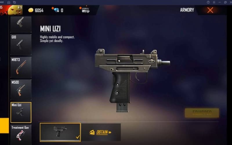 Mini Uzi Free Fire